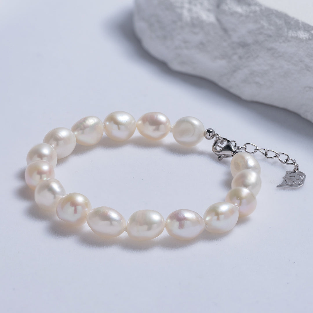 Baroque Freshwater Pearl Bracelet WB00191 | Rock - PEARLY LUSTRE