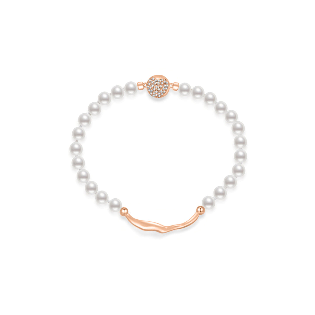 Top Grade Freshwater Pearl Bracelet WB00194 | FLUID - PEARLY LUSTRE