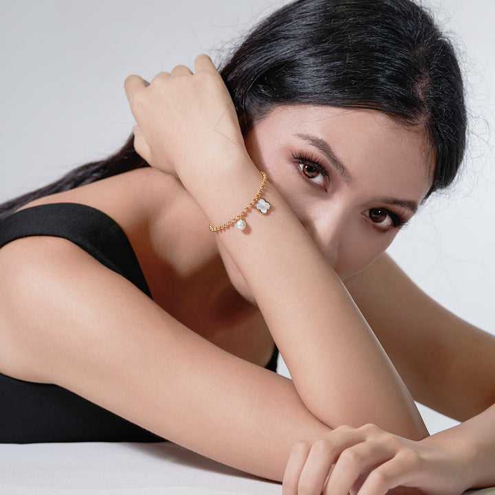 Elegant Freshwater Pearl Bracelet WB00218 - PEARLY LUSTRE