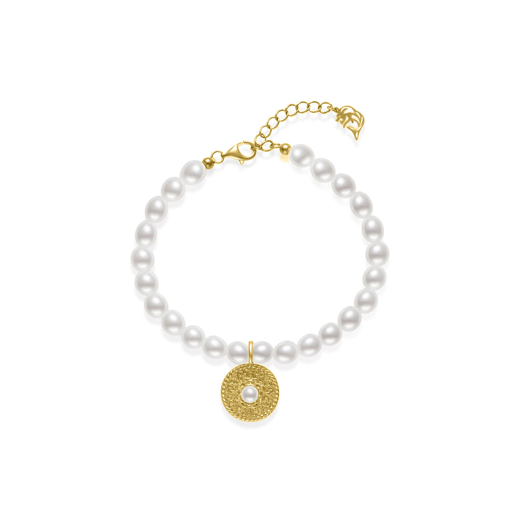 Asian Civilisations Museum Freshwater Pearl Bracelet WB00239 | New Yorker Collection - PEARLY LUSTRE