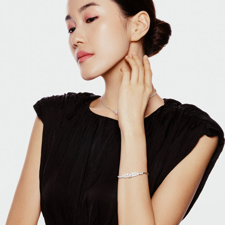 Top Grade Freshwater Pearl Bracelet WB00255 | CELESTE - PEARLY LUSTRE