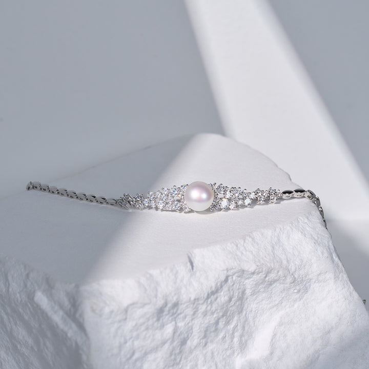 Top Grade Freshwater Pearl Bracelet WB00255 | CELESTE - PEARLY LUSTRE