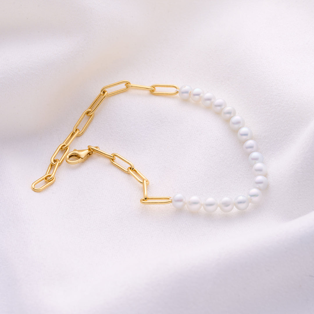 New Yorker Freshwater Pearl Bracelet WB00263 - PEARLY LUSTRE