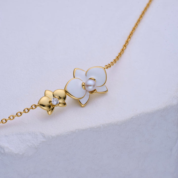 Top Grade Freshwater Pearl Bracelet WB00267 | ORCHID - PEARLY LUSTRE