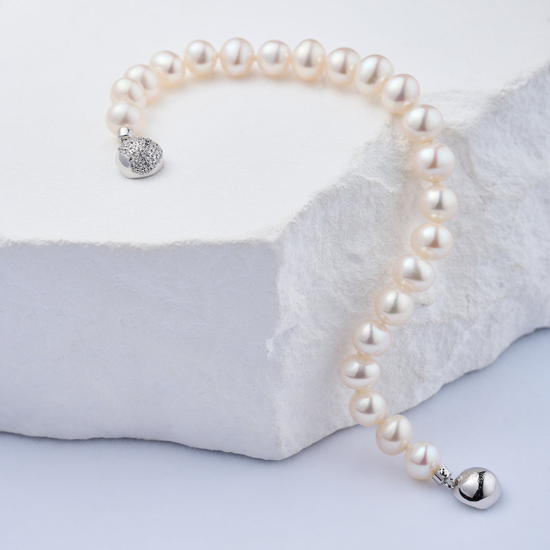 Top Lustre Freshwater Pearl Bracelet WB00269 - PEARLY LUSTRE