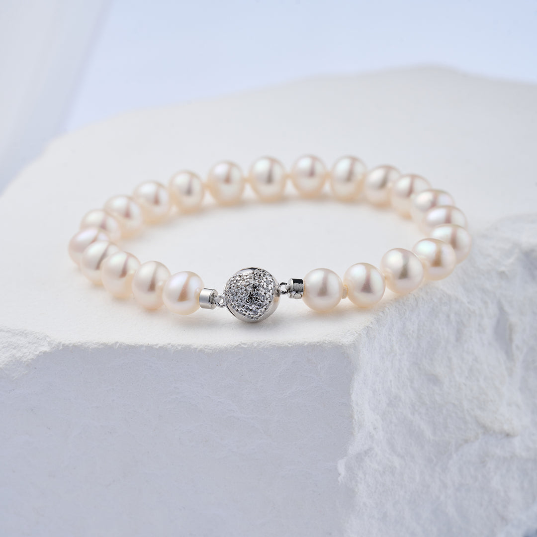Top Lustre Freshwater Pearl Bracelet WB00269 - PEARLY LUSTRE