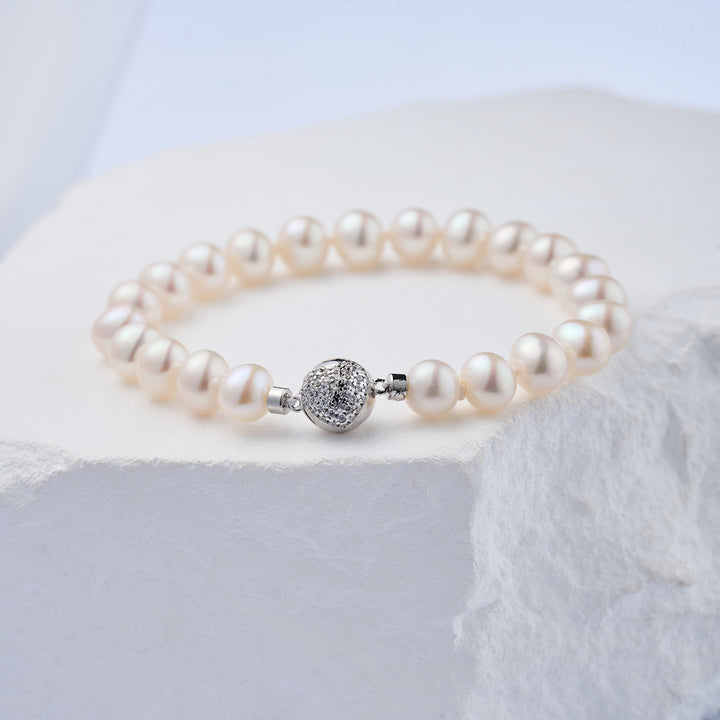 Top Lustre Freshwater Pearl Bracelet WB00269 - PEARLY LUSTRE