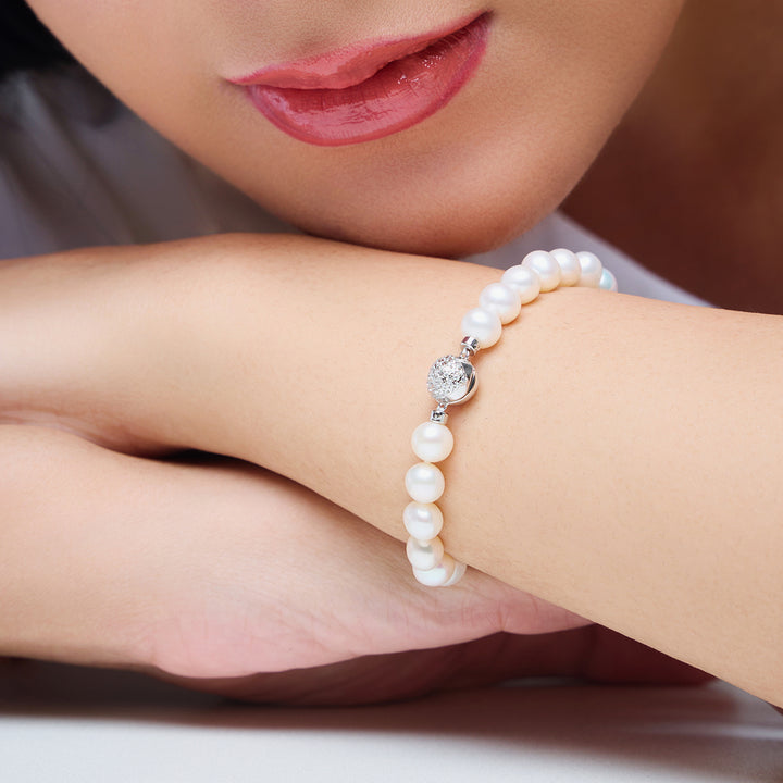 Top Lustre Freshwater Pearl Bracelet WB00269 - PEARLY LUSTRE