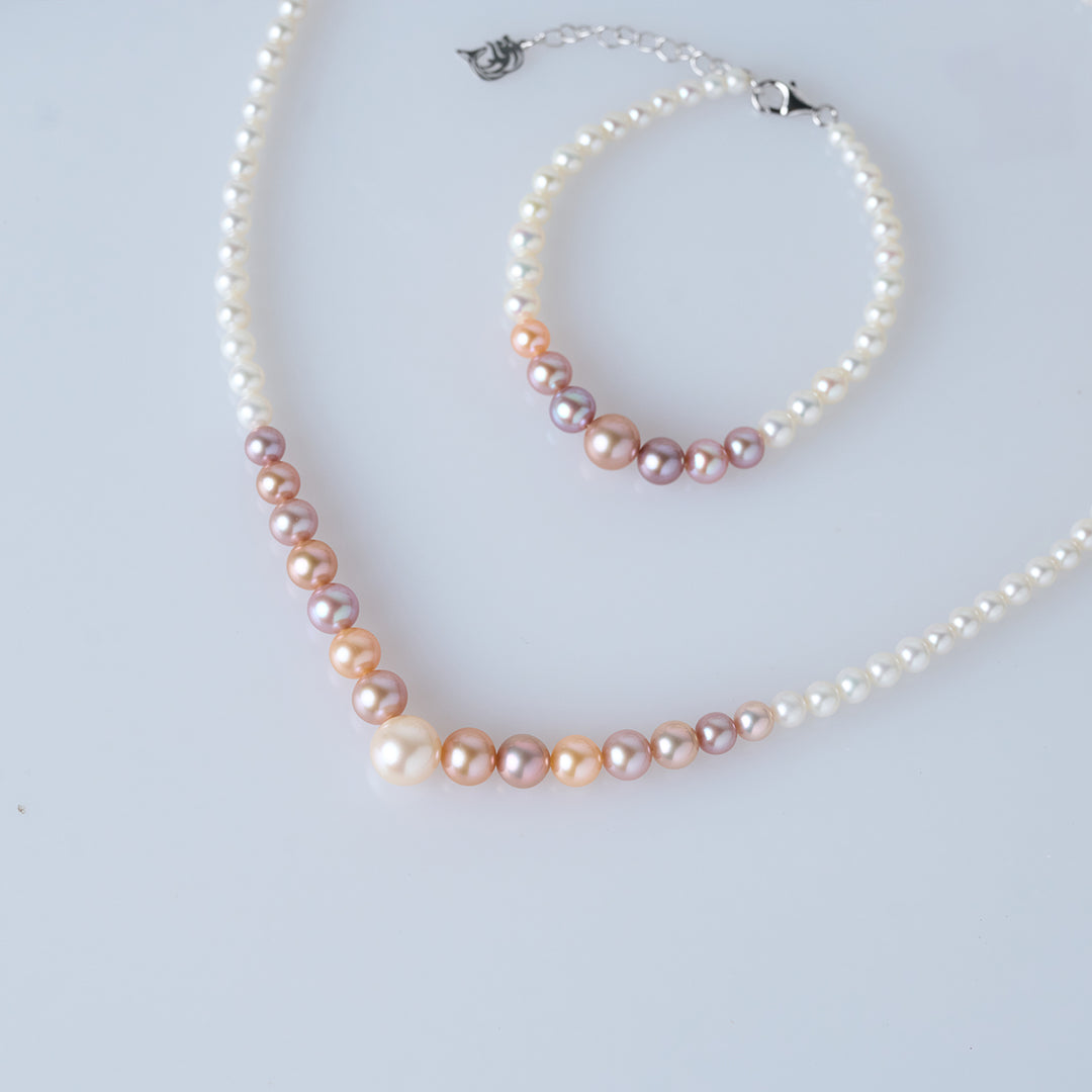 Top Grade Multi-color Freshwater Pearl Bracelet WB00270 | HARMONY - PEARLY LUSTRE