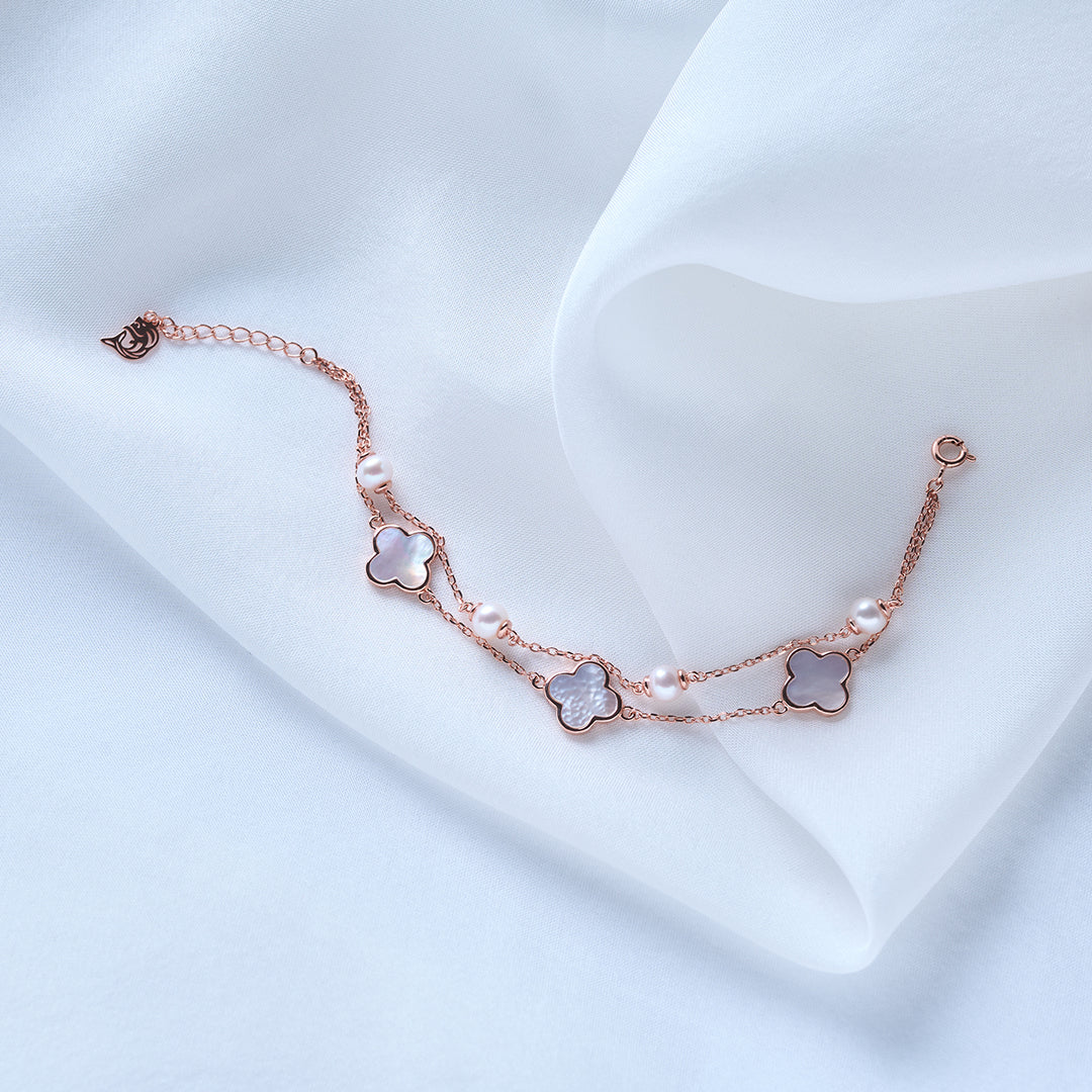 Elegant Freshwater Pearl Bracelet WB00279 - PEARLY LUSTRE
