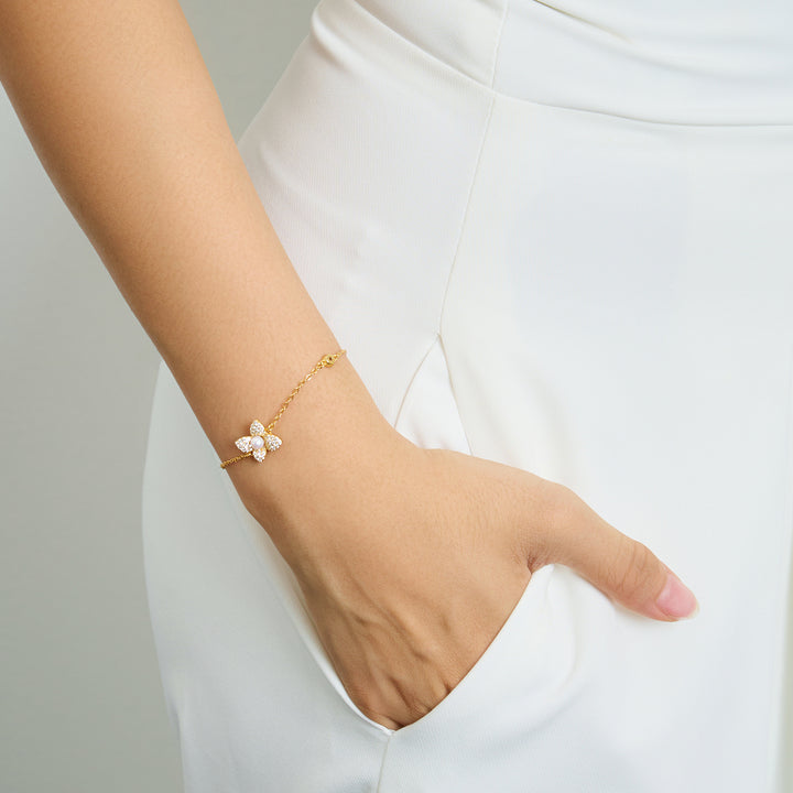 Top Grade Freshwater Pearl Bracelet WB00282 | BLOOM - PEARLY LUSTRE