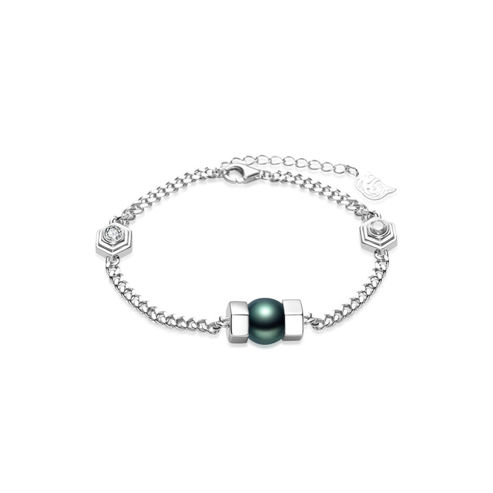 Tahitian Pearl Bracelet WB00284 | HEXAGON - PEARLY LUSTRE