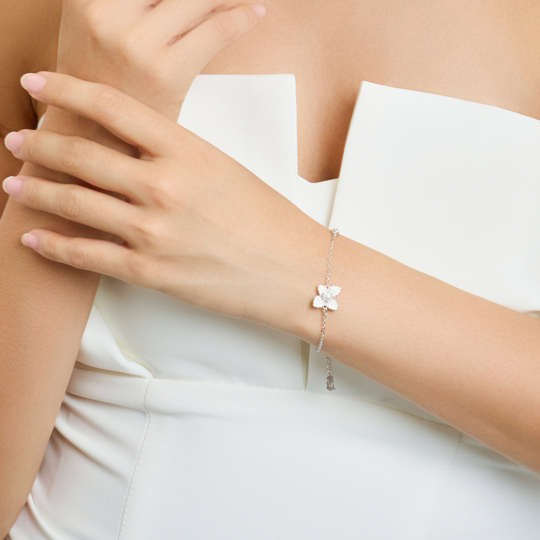Top Grade Freshwater Pearl Bracelet WB00286 | BLOOM - PEARLY LUSTRE