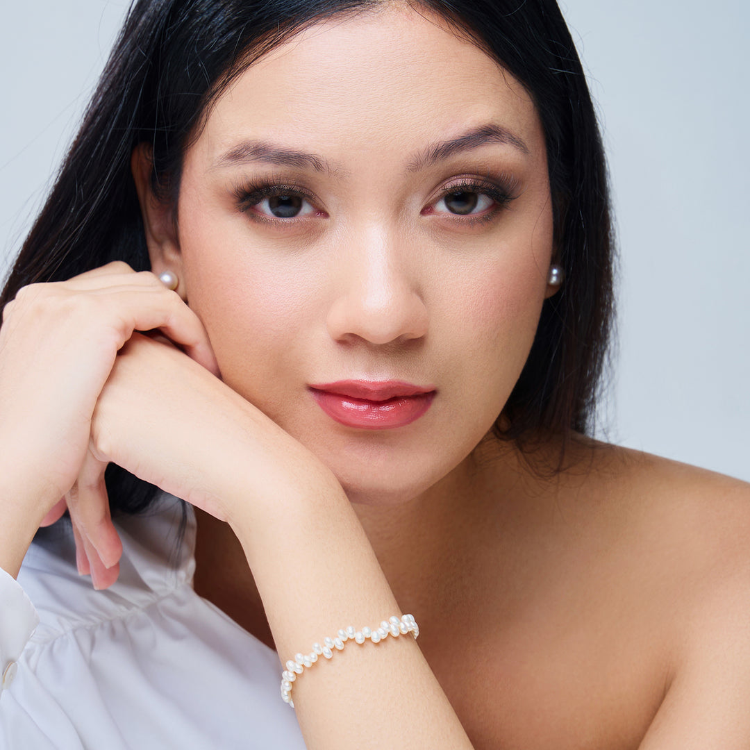 Top Lustre Freshwater Pearl Bracelet WB00290 - PEARLY LUSTRE