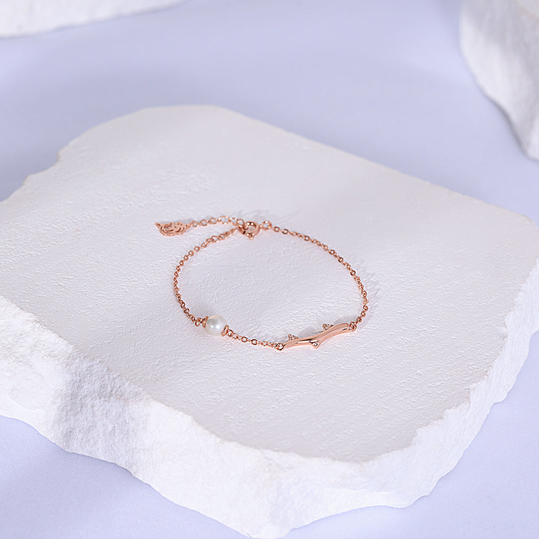 Top Grade Freshwater Pearl Bracelets WB00291 | ROSE - PEARLY LUSTRE