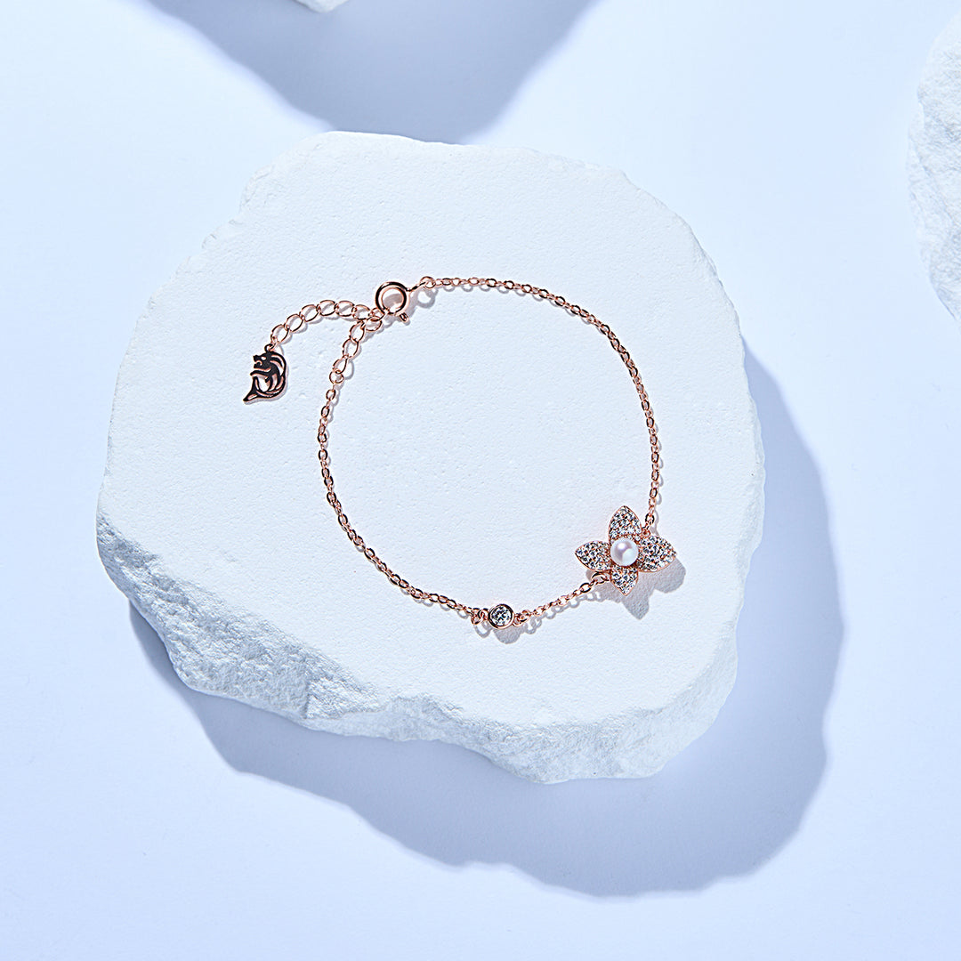 Top Grade Freshwater Pearl Bracelet WB00294 | BLOOM - PEARLY LUSTRE