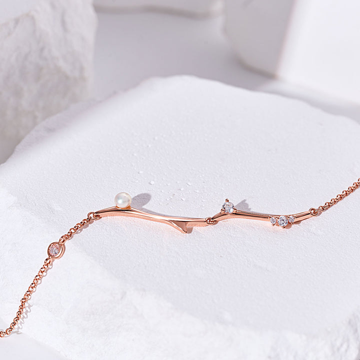 Top Grade Freshwater Pearl Bracelets WB00300 | ROSE - PEARLY LUSTRE