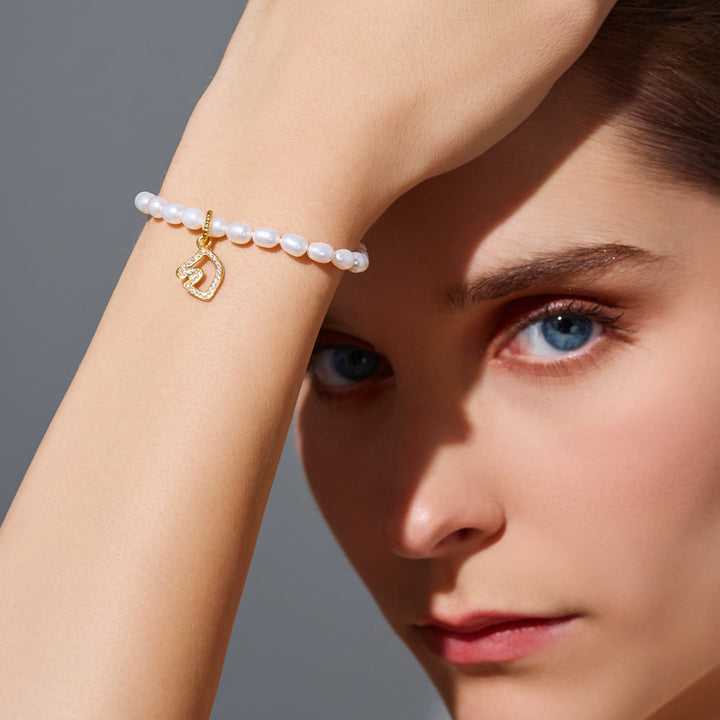 Freshwater Pearl Bracelet WB00302 | HORSE - PEARLY LUSTRE
