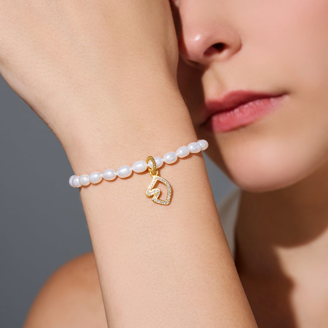 Freshwater Pearl Bracelet WB00302 | HORSE - PEARLY LUSTRE