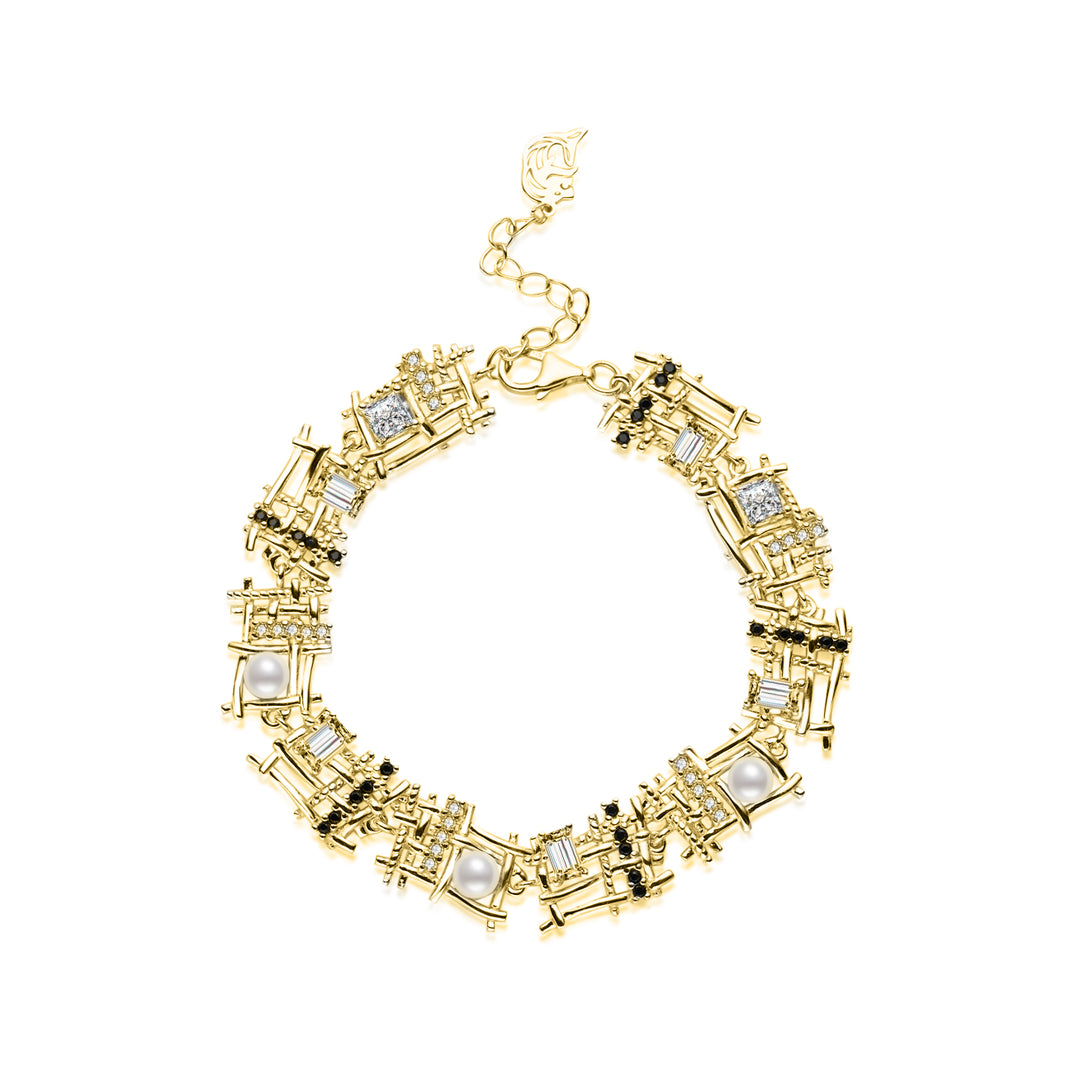 Top Grade Freshwater Pearl Bracelet WB00303 | TWEED - PEARLY LUSTRE