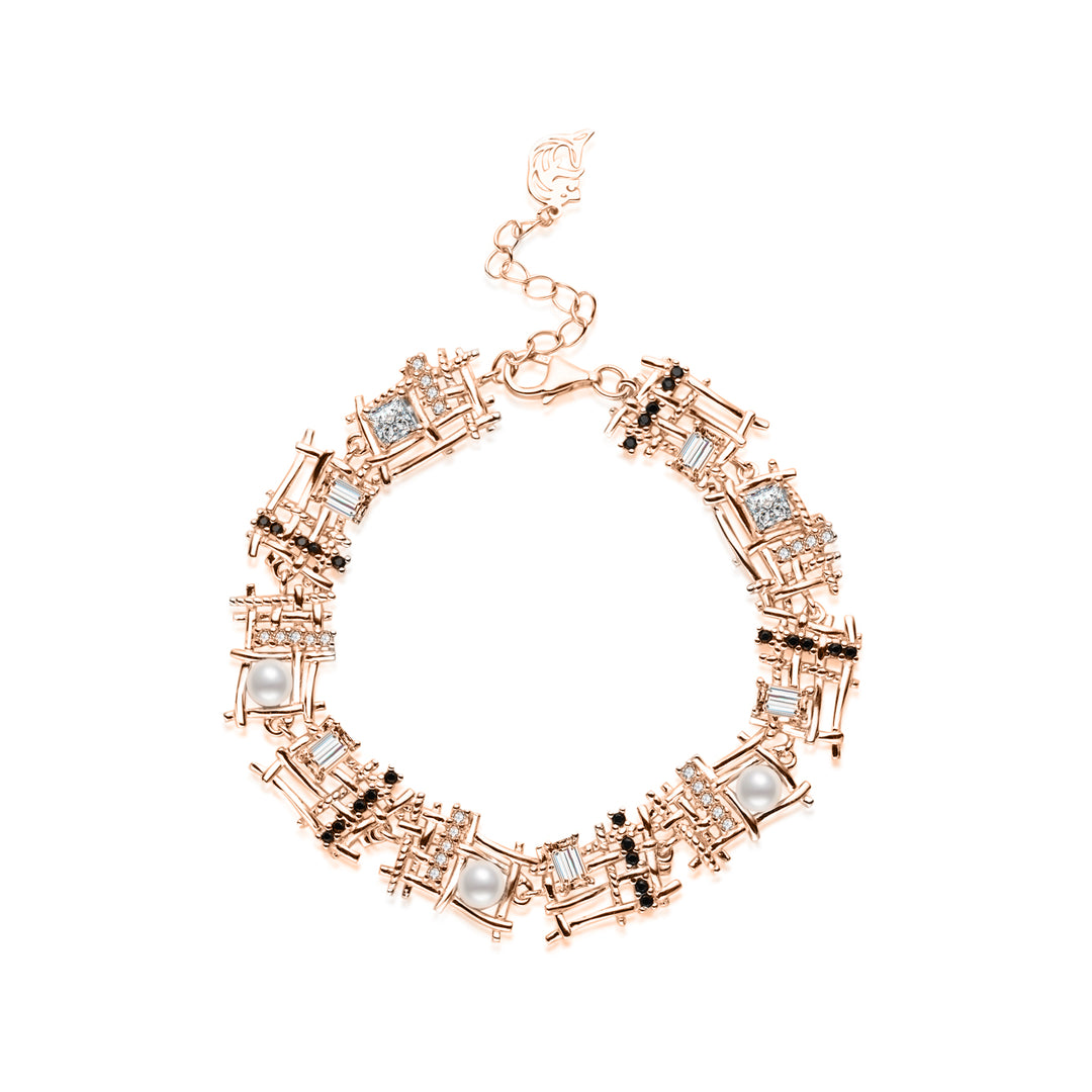 Top Grade Freshwater Pearl Bracelet WB00304 | TWEED - PEARLY LUSTRE