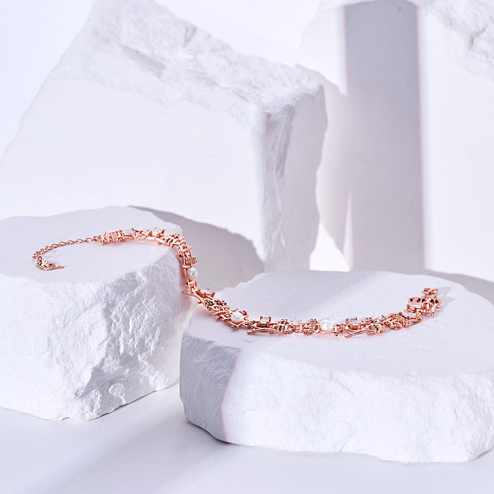 Top Grade Freshwater Pearl Bracelet WB00304 | TWEED - PEARLY LUSTRE