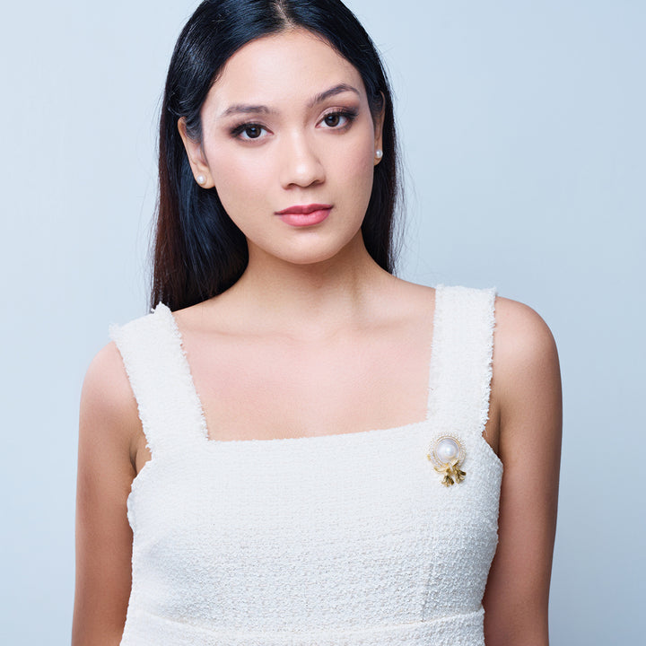 Passion for Life Freshwater Pearl Brooch WC00027 - PEARLY LUSTRE