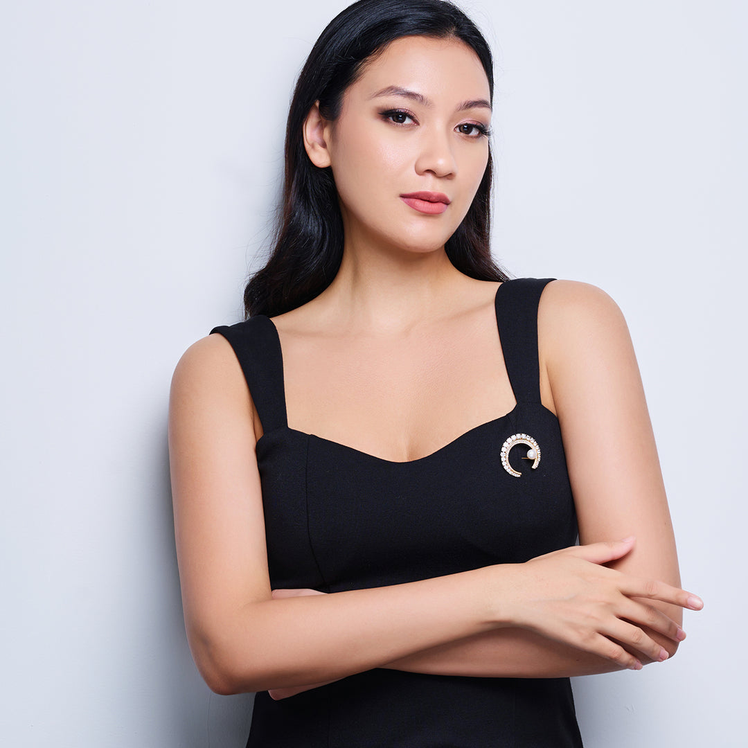 Passion for Life Freshwater Pearl Brooch WC00029 - PEARLY LUSTRE