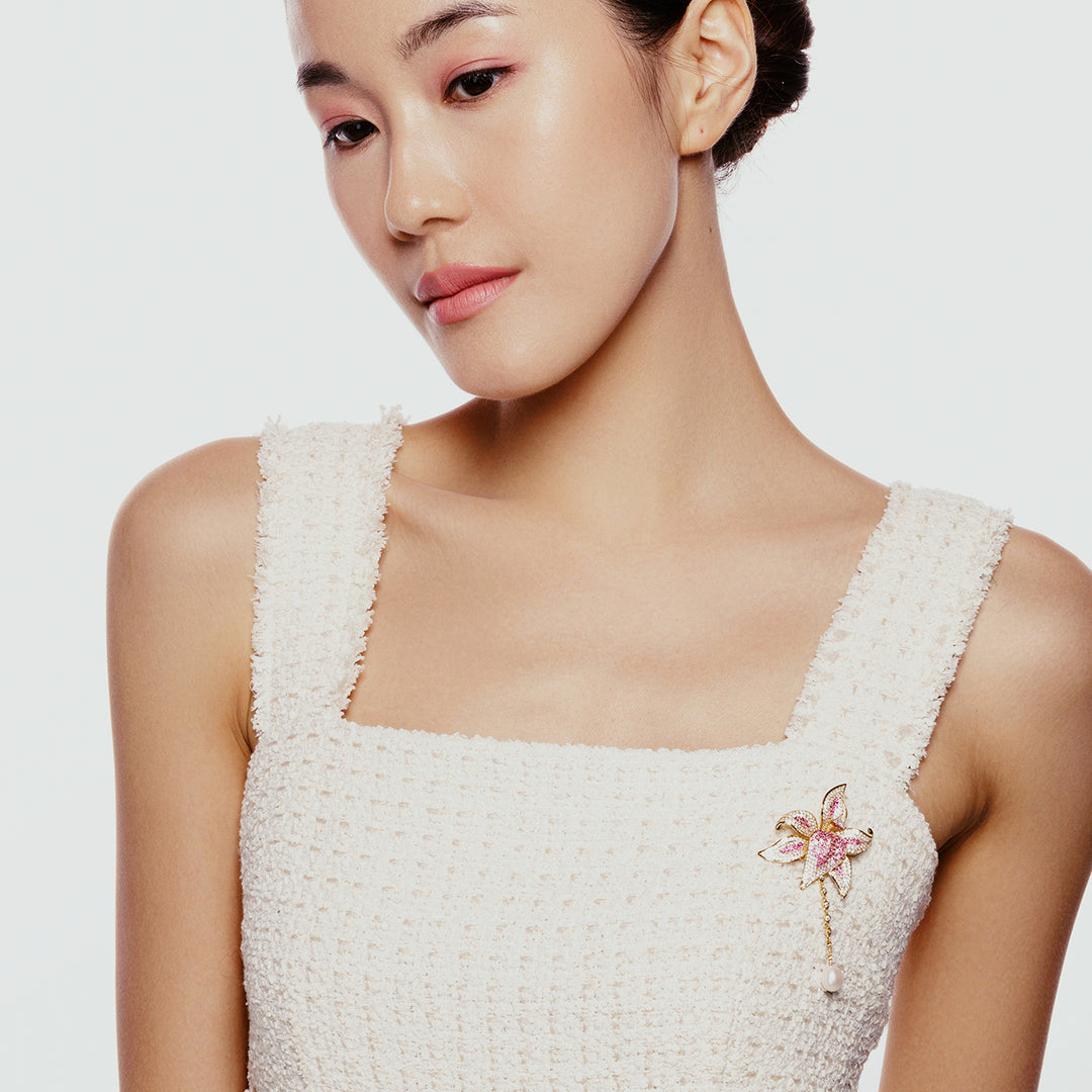 Passion for Life Freshwater Pearl Brooch WC00030 - PEARLY LUSTRE