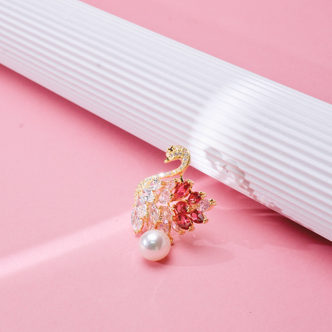 Passion for Life Freshwater Pearl Brooch WC00047 - PEARLY LUSTRE