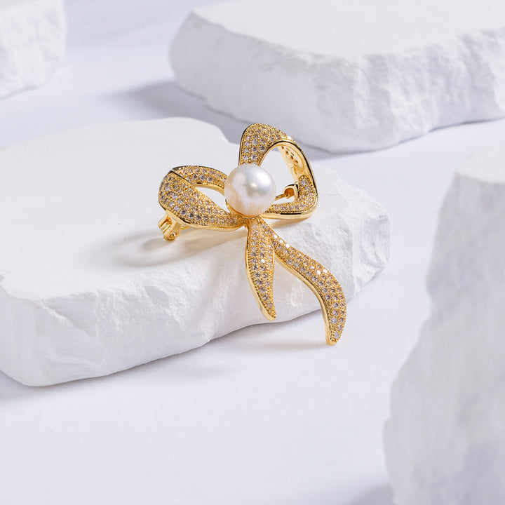 Passion for Life Freshwater Pearl Brooch WC00055 - PEARLY LUSTRE