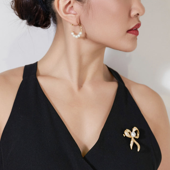 New Yorker Freshwater Pearl Earrings WE00411 - PEARLY LUSTRE