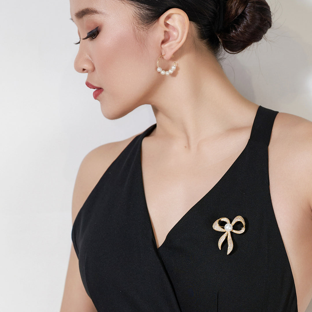 New Yorker Freshwater Pearl Earrings WE00411 - PEARLY LUSTRE