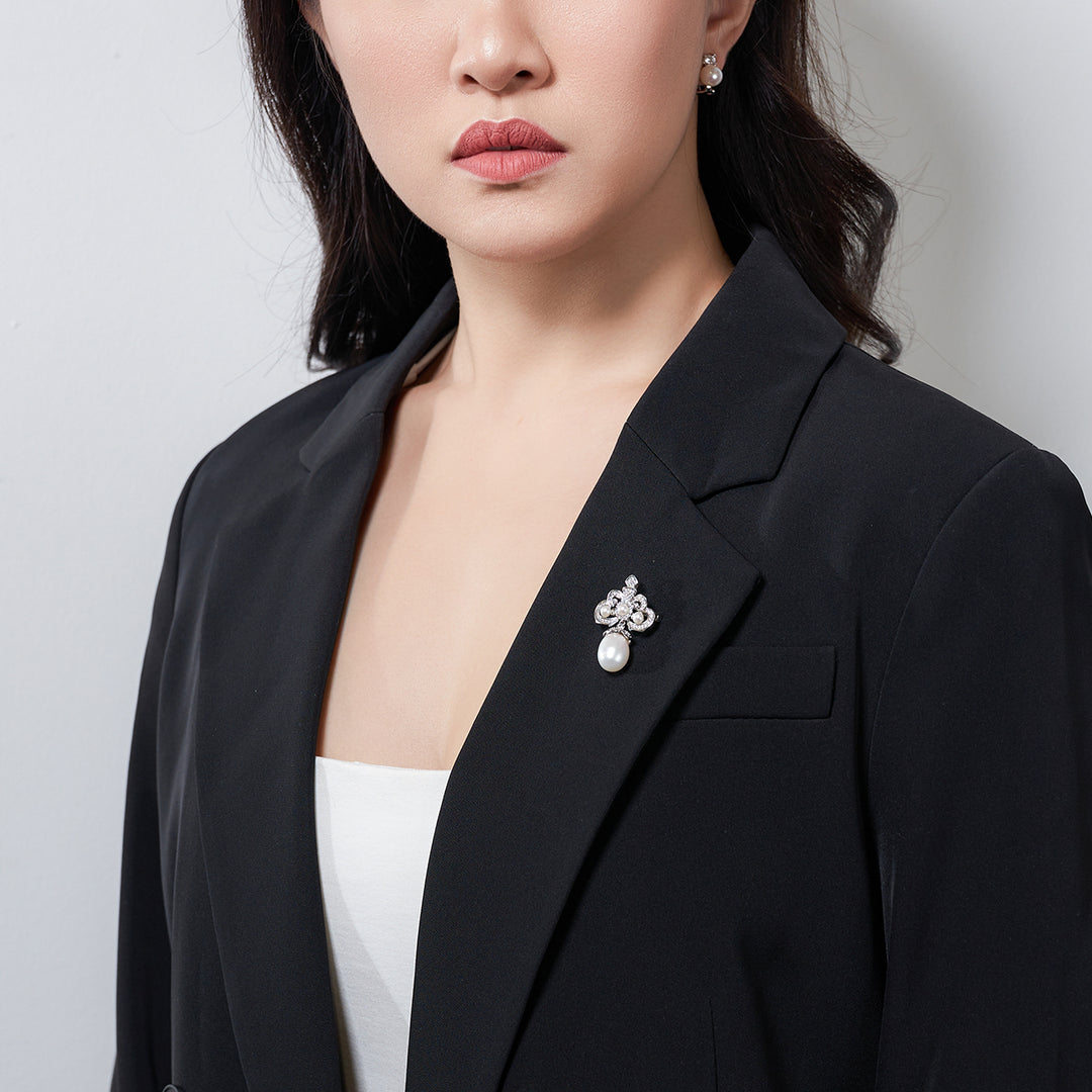 Passion for Life Freshwater Pearl Brooch WC00057 - PEARLY LUSTRE
