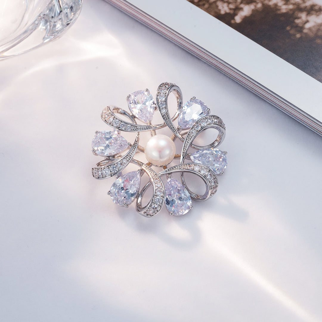 Passion for Life Freshwater Pearl Brooch WC00063 - PEARLY LUSTRE