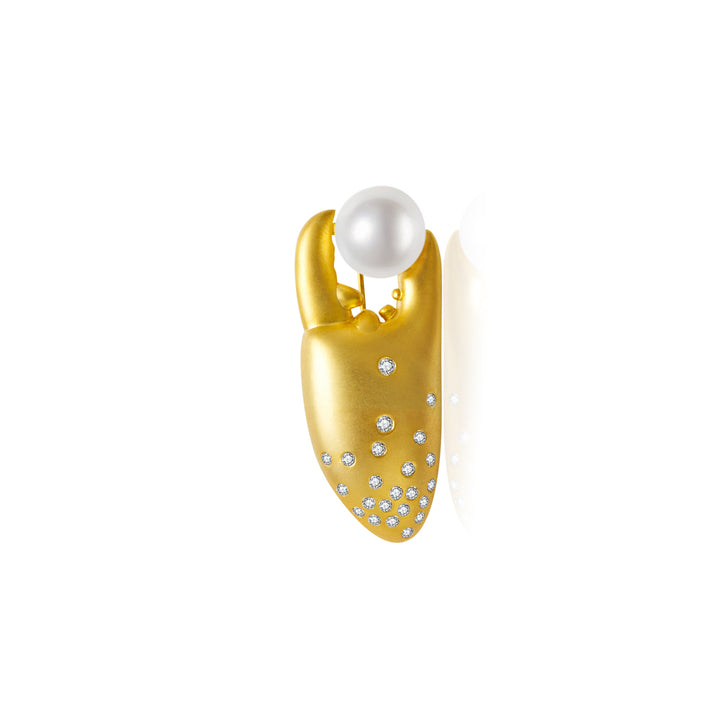 Top Grade Freshwater Pearl Brooch WC00065 | CRAB - PEARLY LUSTRE