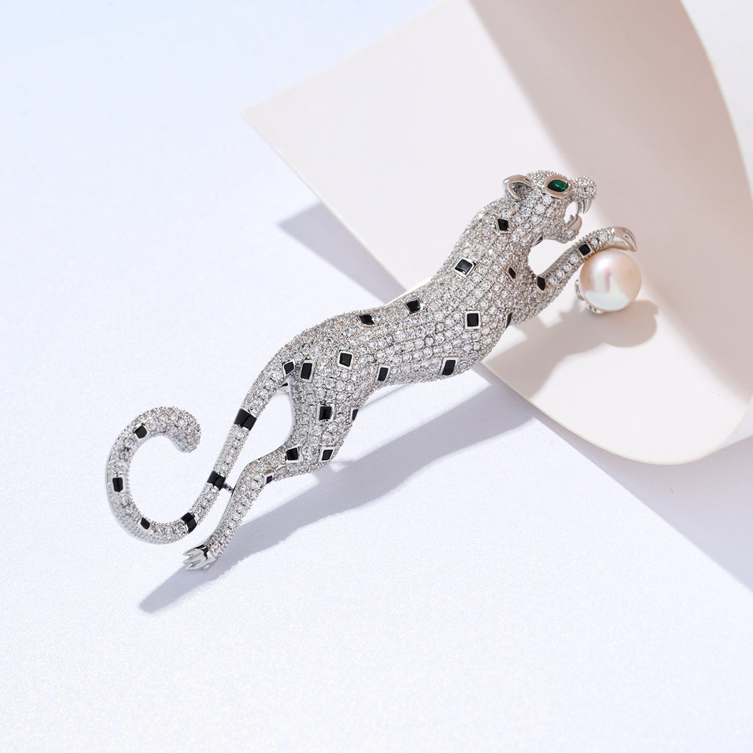 Top Grade Freshwater Pearl Brooch WC00070 | SAFARI - PEARLY LUSTRE