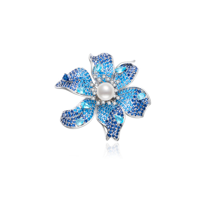 Elegant Freshwater Pearl Brooch WC00072 - PEARLY LUSTRE