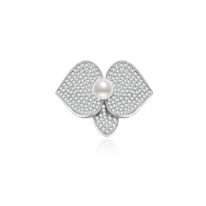 Elegant Freshwater Pearl Brooch WC00073 | ORCHID - PEARLY LUSTRE