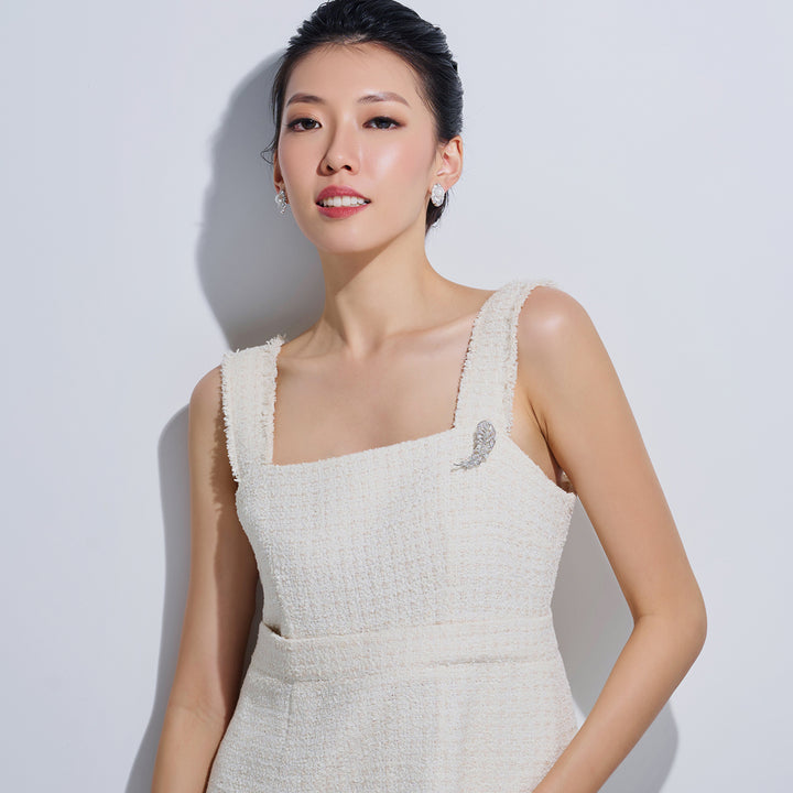 Top Grade Freshwater Pearl Brooch WC00077| FEATHER - PEARLY LUSTRE