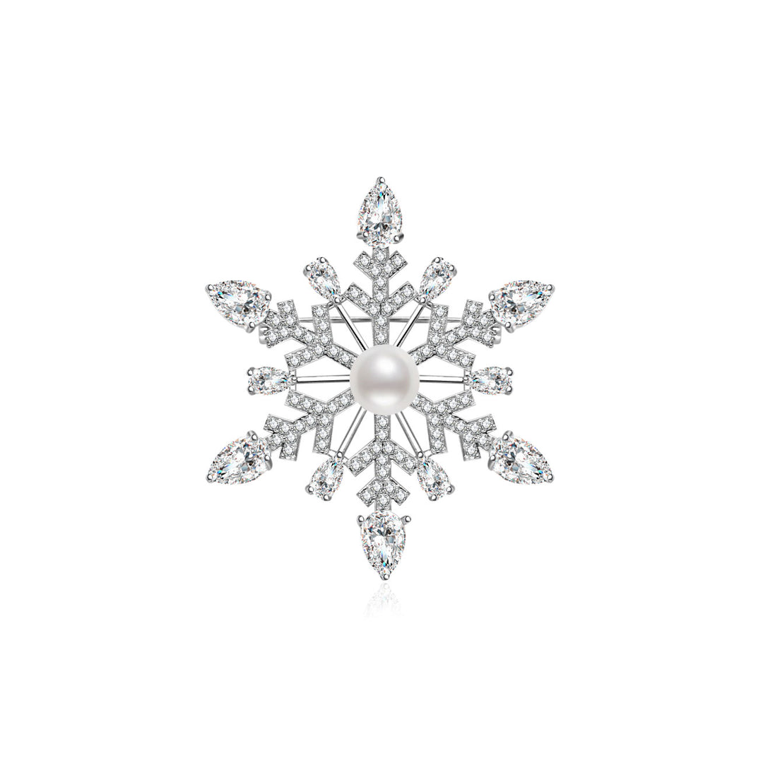 Elegant Freshwater Pearl Brooch WC00097 - PEARLY LUSTRE