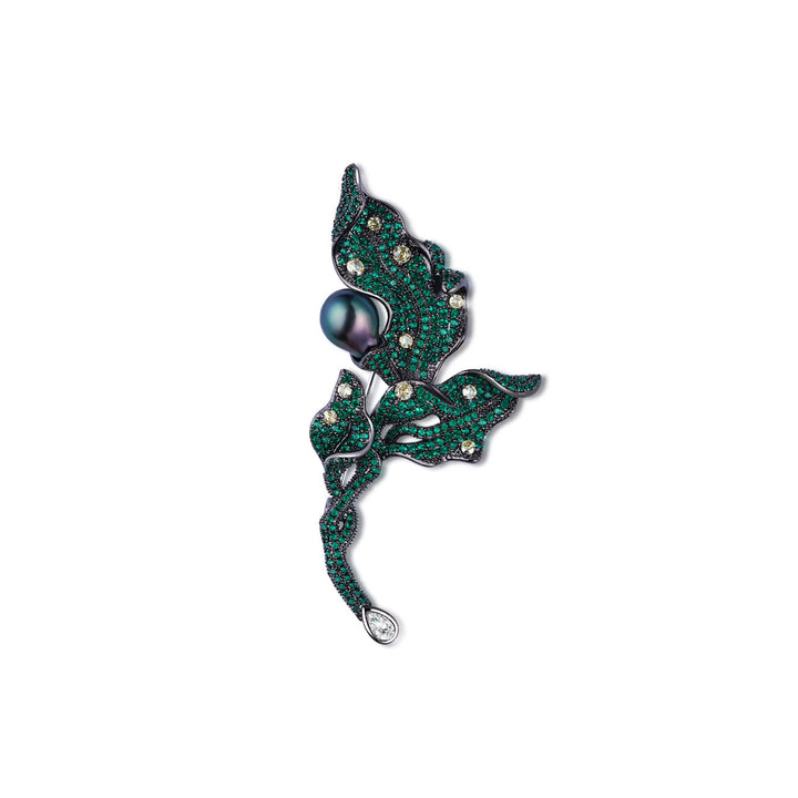 Tahitian Baroque Pearl Brooch WC00099 - PEARLY LUSTRE