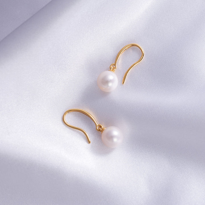 Elegant Freshwater Pearl Earrings WE00037 - PEARLY LUSTRE