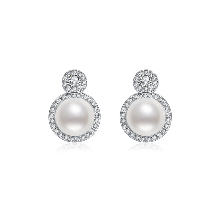 Elegant Freshwater Pearl Earrings WE00093 - PEARLY LUSTRE