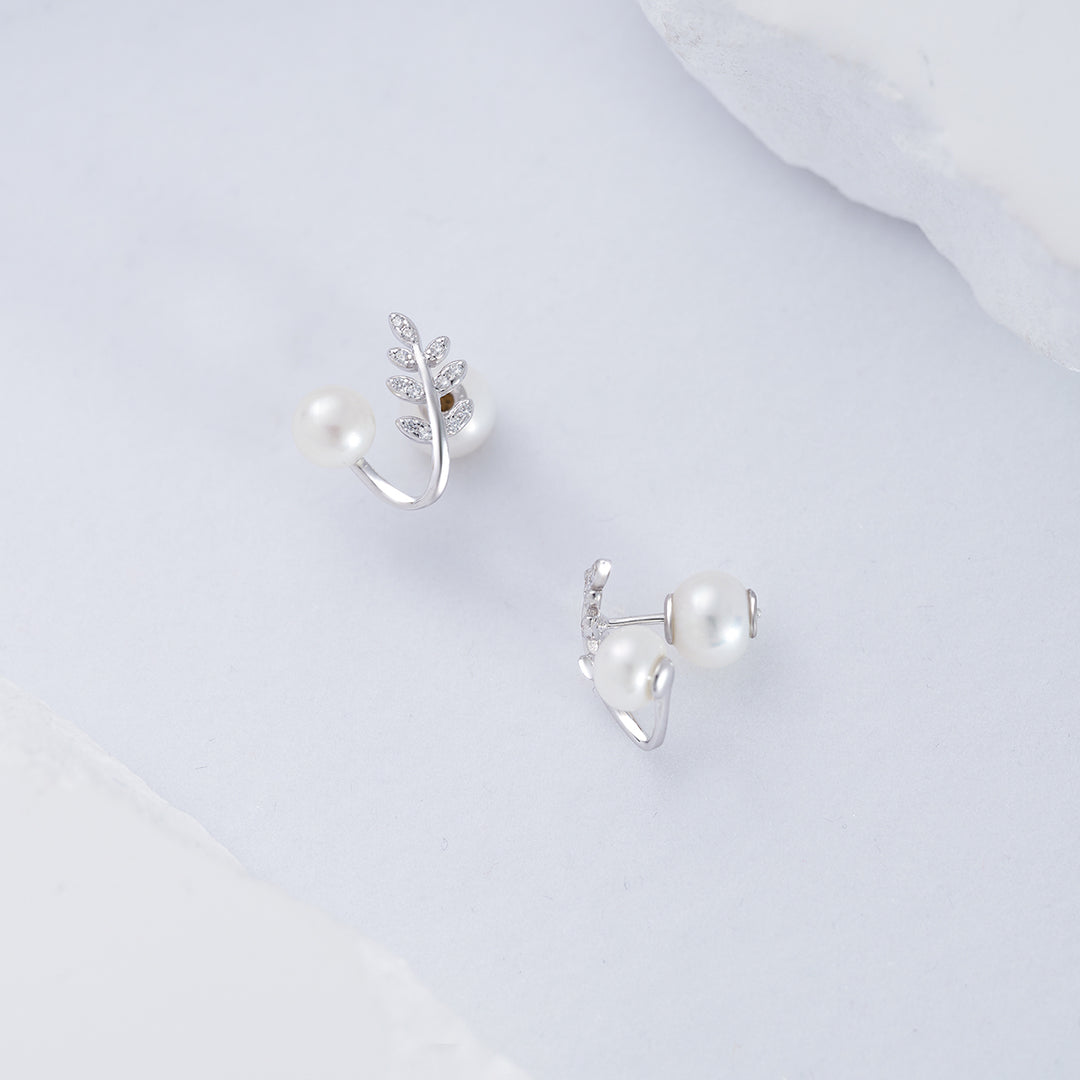 Elegant Freshwater Pearl Earrings WE00200 - PEARLY LUSTRE