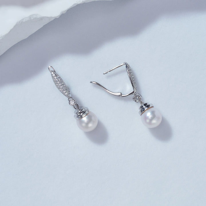 Elegant Freshwater Pearl Earrings WE00209 - PEARLY LUSTRE