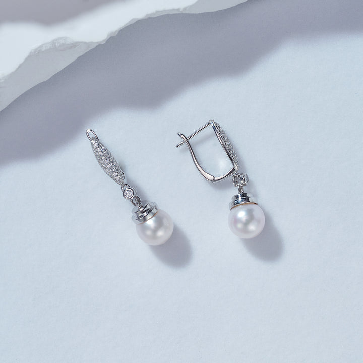 Elegant Freshwater Pearl Earrings WE00209 - PEARLY LUSTRE
