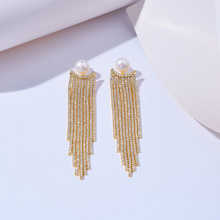 Asian Civilisations Museum Freshwater Pearl Earrings WE00227 | ACM Collection - PEARLY LUSTRE