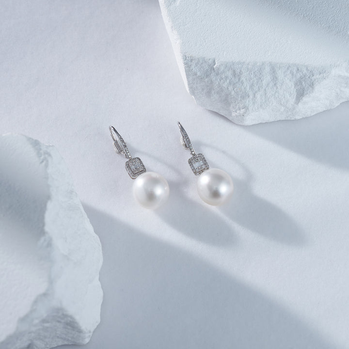 Elegant Freshwater Pearl Earrings WE00266 - PEARLY LUSTRE
