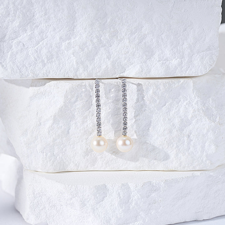 Elegant Freshwater Pearl Earrings WE00298 - PEARLY LUSTRE